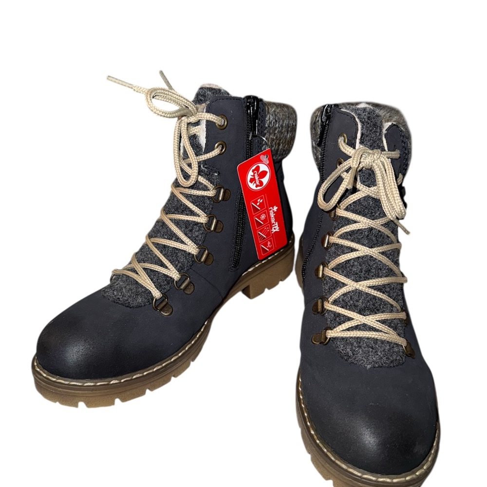 Stylish Black and Gray Hiking Boots